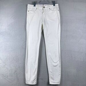No Boundaries Skinny Ankle Jeans Denim Stretch Low Rise Womens White Size 9